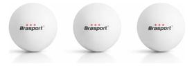 Kit 3 Bola Tenis Mesa Ping Pong 3 Estrelas Jogos Treinos Branco