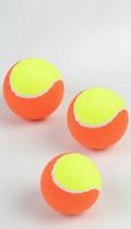 Kit 3 Bolas Beach Tennis Baixa Pressão 6cm Laranja/Amarelo Kit 3 Bolas Beach Tennis Baixa Pressão 6cm Laranja/Amarelo