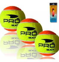 Kit 3 Bolas Beach Tennis Pró Itf Areia Bolinha Tênis Praia