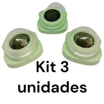 Kit 3 Bolas Catnip Urso com Adesivo Fixador para Gatos Kit 3 Bolas Catnip Urso com Adesivo Fixador para Gatos