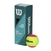 Kit 3 Bolas de Tênis Quadra de Areia Tour Premier Iniciantes ITF Wilson