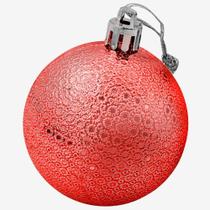 Kit 3 Bolas Enfeite Natalino árvore Natal 60mm Vermelho Kit 3 Bolas Enfeite Natalino árvore Natal 60mm Vermelho