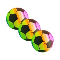 Kit 3 Bolas Infantis de Plástico Inflável Colorida