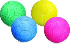 Kit 3 Bolas Pequenas Infantil Vinil n3 Diversão Cores Variadas Kit 3 Bolas Pequenas Infantil Vinil n3 Diversão Cores Variadas