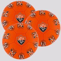 Kit 3 Bolas Vitória Estadios Campo Vermelha