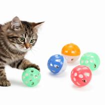 Kit 3 bolinhas para gato brinquedo cat pet filhote bolinha com guizo