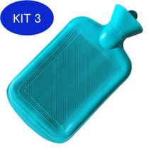 Kit 3 Bolsa Água Quente Fria Térmica Compressa Cólica 1,8 L Cores