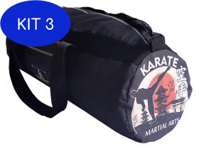 Kit 3 Bolsa / Mochila Fitness Bag Fred Hard Karatê