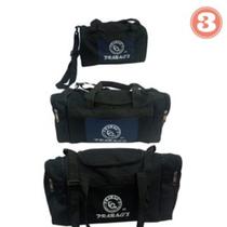 Kit 3 bolsas de viagem de mão transversal