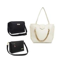 Kit 3 Bolsas Feminina Rafhig LAPELA+Average Chaverim+Average Croco Elegante Corrente Mão E Ombro Kit 3 Bolsas Feminina Rafhig LAPELA+Average Chaverim+Average Croco Elegante Corrente Mão E Ombro