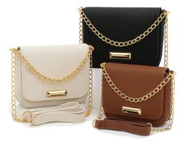 Kit 3 Bolsas Feminina Tira Colo Transversal Moderna Com Alça Kit 3 Bolsas Feminina Tira Colo Transversal Moderna Com Alça