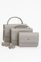 Kit 3 Bolsas Femininas Kit P M G Elegância Para Presentear