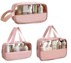 Kit 3 Bolsas Necessaire Para Maquiagem Ideal Para Viagem