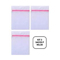 Kit 3 Bolsas P Sacos Para Lavar Roupas Delicadas 40 x 30cm Kit 3 Bolsas P Sacos Para Lavar Roupas Delicadas 40 x 30cm