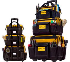 Kit 3 Bolsas Para Ferramentas Reforçada Com Carrinho Gorillaz