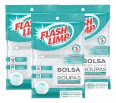 Kit 3 Bolsas Para Lavar Roupas 9un Diversos Tamanhos