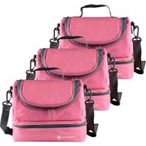 Kit 3 Bolsas Térmica 6L Pratfit Lancheira Com Alça Para Marmita Frutas Frasqueira Fitnes Compacta Unitermi Kit 3 Bolsas Térmica 6L Pratfit Lancheira Com Alça Para Marmita Frutas Frasqueira Fitnes Compacta Unitermi