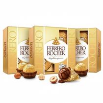 Kit 3 Bombom FERRERO ROCHER 50g (4 bombons)