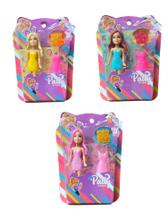 Kit 3 Bonecas Patty Amigas Sortido Com Acessórios Brinquedo