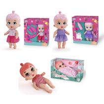 Kit 3 Bonecas Piccolina com Acessórios Xixi Dodoi e Sonequinha Pupee Brinquedo Criatividade Menina