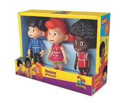 Kit 3 Boneco De Brinquedo Davi Miguel Sarah Três Palavrinhas