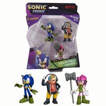 Kit 3 Bonecos Col 6,5cm Sonic, Dr. Dont E Thorn Rose