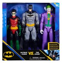 Kit 3 Bonecos Dc Robin Batman E Coringa 30cm Sunny 4183
