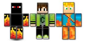 Kit 3 Bonecos do Jogo Mine Athos Lopers Cadres Grande Craft