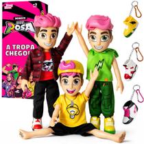 Kit 3 Bonecos Dos Rosa Leozin Void Robson Articulados