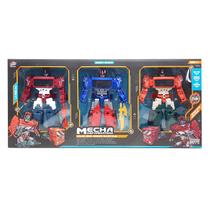 Kit 3 Bonecos Fighter Bots 20cm L010-A42 - Dorémi Kit 3 Bonecos Fighter Bots 20cm L010-A42 - Dorémi