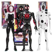 Kit 3 Bonecos Homem-Aranha: Miles, Gwen + O Mancha - Hasbro