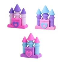 Kit 3 Borrachas Castelo Princesa Coloridas Escolar Infantil Fofa Decorativa Cores Sortidas Kit 3 Borrachas Castelo Princesa Coloridas Escolar Infantil Fofa Decorativa Cores Sortidas