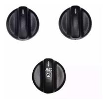 Kit 3 Botão Ar Condicionado Escort Sw Verona Central Lateral