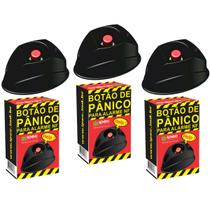 Kit 3 Botoes de Panico Acionamento em NF