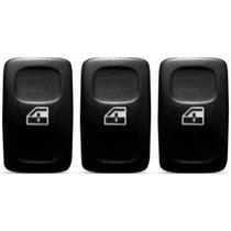 Kit 3 Botões Vidro Eletrico VW Gol Parati Voyage Kostal