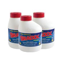 Kit 3 Bradoc Desentupidor Profissional e Limpa Chapas 1Kg Kit 3 Bradoc Desentupidor Profissional e Limpa Chapas 1Kg