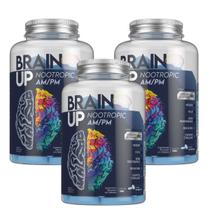 Kit 3 Brain Up Am/Pm Nootrópico Cerebral Sem Cafeína TrueSource