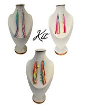 Kit 3 Brincos Carnaval Bloquinho Folião Feminino