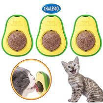 Kit 3 Brinquedo Interativo para Gatos Abacate Catnip - Chalesco