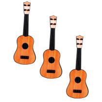 Kit 3 Brinquedo Mini Violão Cavaquinho Ukulele Musical Infantil