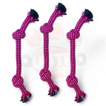 Kit 3 brinquedo para caes cachorro mordedor pet super resistente feito de corda Original Chalesco Kit 3 brinquedo para caes cachorro mordedor pet super resistente feito de corda Original Chalesco