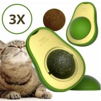 Kit 3 Brinquedo Para Gato Abacate Com Catnip Erva Natural Deixa O Gato Feliz Pet