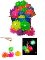Kit 3 Brinquedo Sensorial Macio de Apertar Anti Stress com Luz Fidget Toy