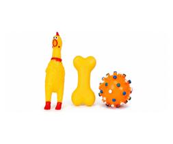 Kit 3 brinquedos Para Filhote Cachorro Pet Mordedor Kit 3 brinquedos Para Filhote Cachorro Pet Mordedor