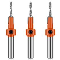 Kit 3 Brocas Com Escareador 3.2Mm X 8Mm Para Rebaixo Madeira Kit 3 Brocas Com Escareador 3.2Mm X 8Mm Para Rebaixo Madeira