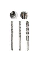 Kit 3 Brocas Martelete Sds Plus alvenaria concreto parede laje 6 8 10mm Kit 3 Brocas Martelete Sds Plus alvenaria concreto parede laje 6 8 10mm