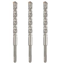 Kit 3 Brocas Sds 16Mm X 400Mm Metal Duro Concreto Martelete