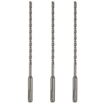 Kit 3 Brocas Sds Plus 8Mm X 400Mm Metal Duro Para Martelete