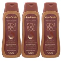 Kit 3 Bronzeador Sem Sol Autobronzeador 125Ml - Red Apple Kit 3 Bronzeador Sem Sol Autobronzeador 125Ml - Red Apple