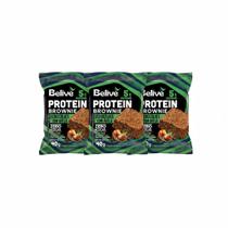 Kit 3 brownie protein choco com avela 40g belive